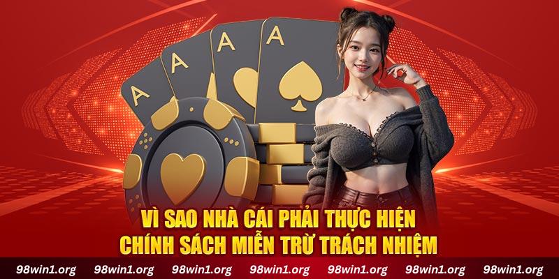 Vì sao nhà cái phải thực hiện chính sách miễn trừ trách nhiệm